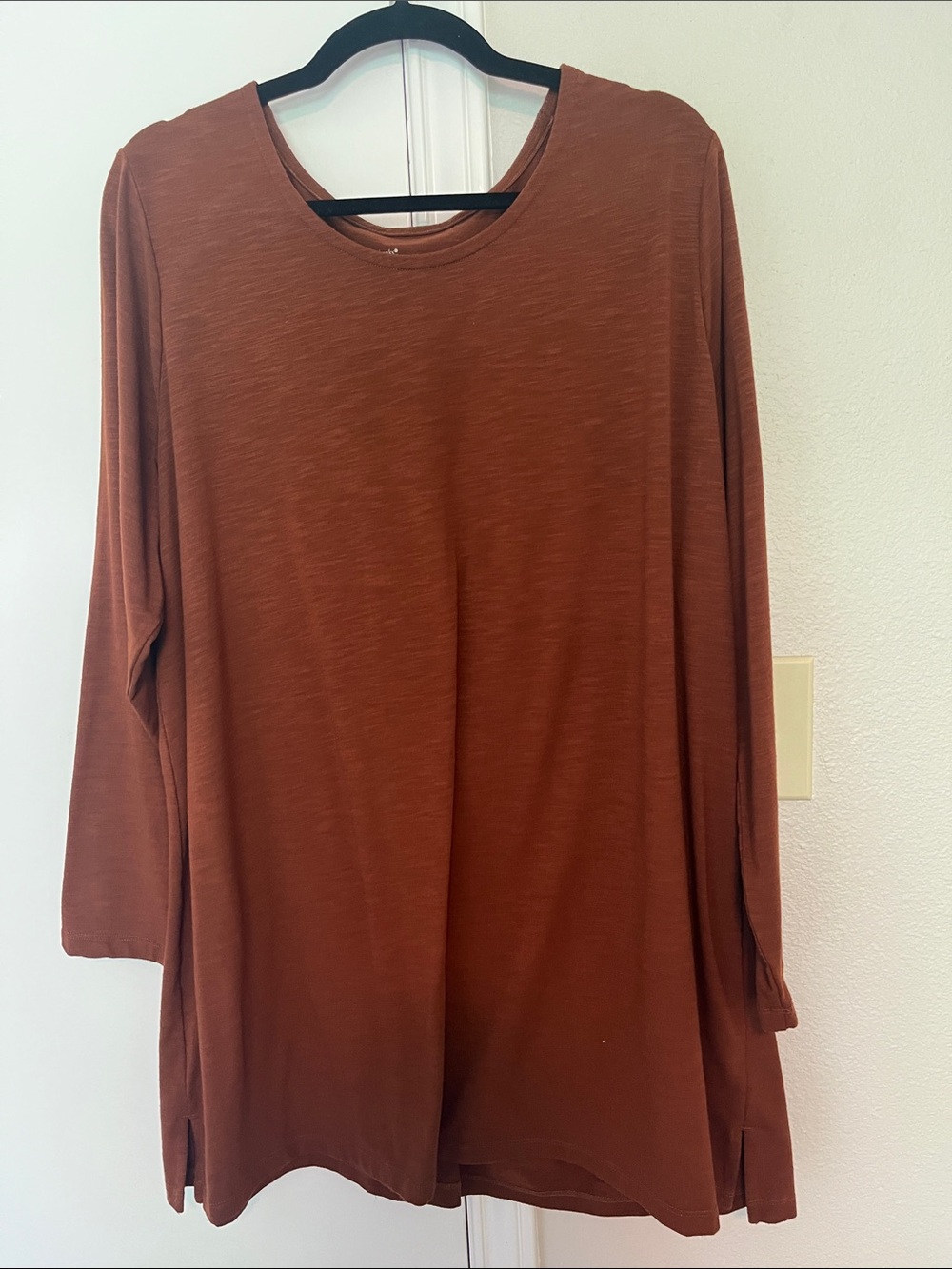 cj banks women’s rust colored lightweight tunic. Size 2X. NWOT.